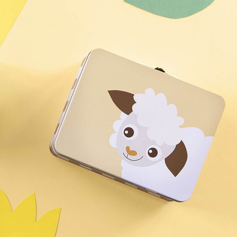 Blafre Lam koffertboks 8x16x19 cm gul