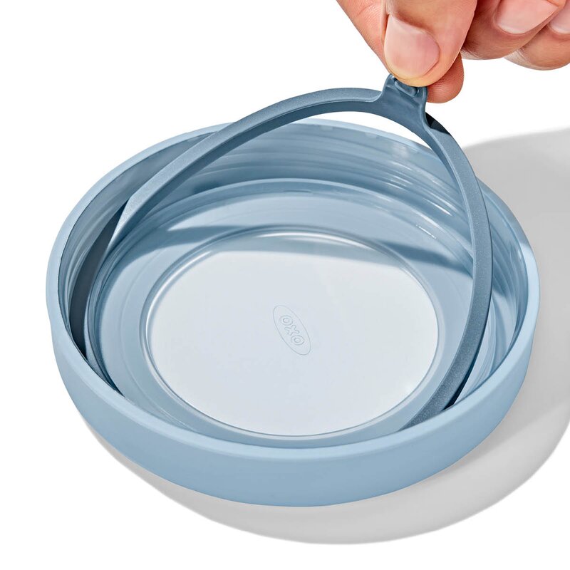 Oxo Twist & Stack oppbevaringsboks 94,6 cl 2 stk klar/blå