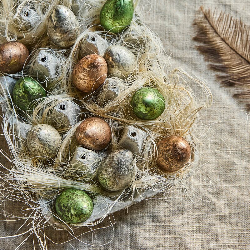 House Doctor Pack påskedekorasjon i glass 12 stk multi