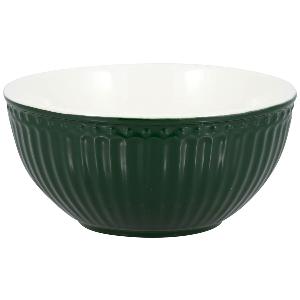 GreenGate Alice frokostskål 45 cl furugrønn