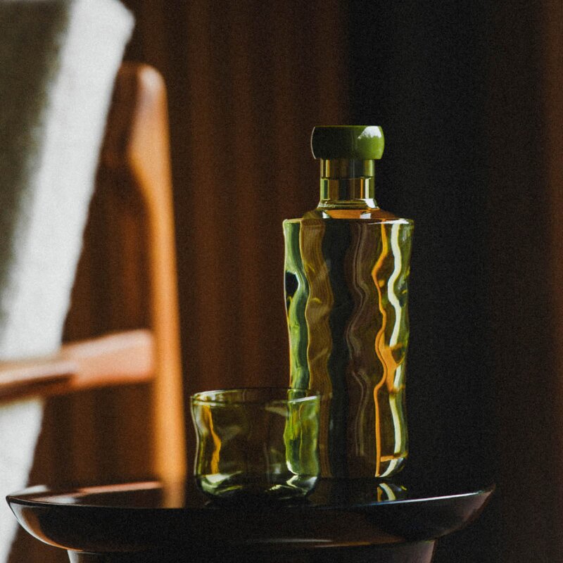 Paveau Swirl flaske large 1,25L Moss