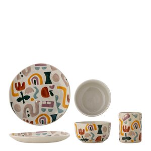 Bloomingville MINI Filur servisesett 3 deler flerfarget