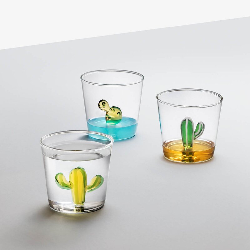 Ichendorf Milano Desert Plants vannglass 30 cl kaktus grønn