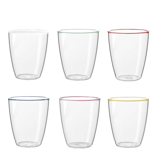 Aida - Life in colour Art vannglass 29 cl 6 stk multi