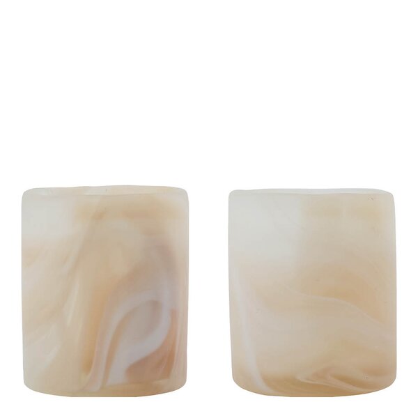 House Doctor Kae telyseholder 8x7 cm beige