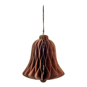 Lene Bjerre Pappia juletrepynt papir 13 cm brun