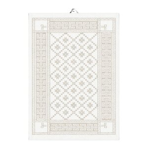 Ekelund Åttebladrose håndkle 50x70 cm beige