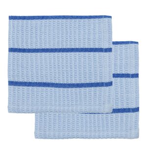 House Doctor Rena oppvaskklut i bomull 30x30 cm 2 stk blå