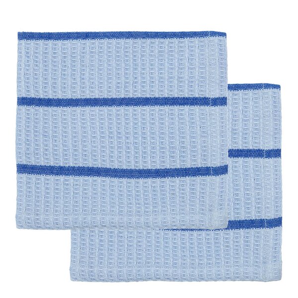 House Doctor Rena oppvaskklut i bomull 30x30 cm 2 stk blå