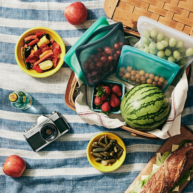 Stasher Silikonpose 0,45L blå