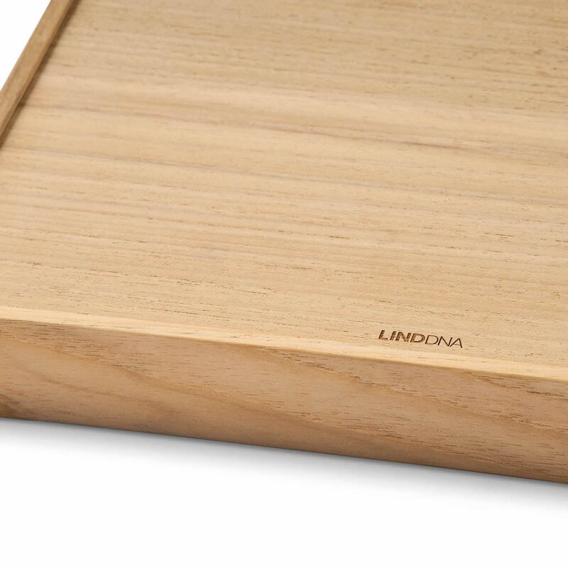 LIND DNA Airy teak brett 18x18 cm Oyster White