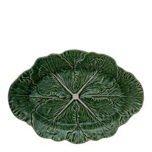 Bordallo Pinheiro Cabbage serveringsfat 37,5x26 cm grønn