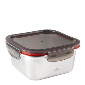 Lacor Matboks i stål med tett lokk 1,5L 18,5x18,5x8,6 cm