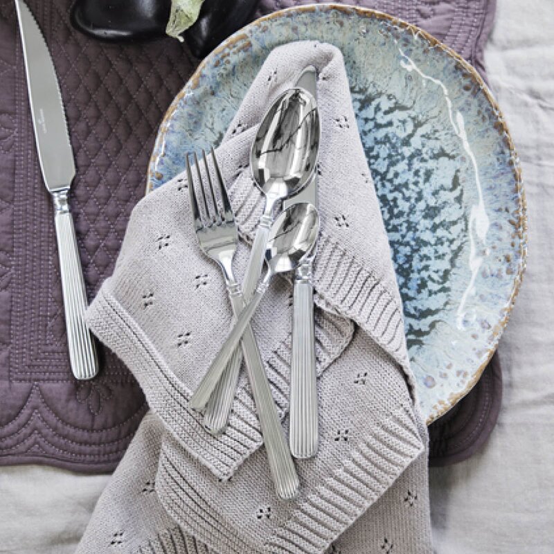 Lene Bjerre Caia kjøkkenklut 28x28 cm taupe