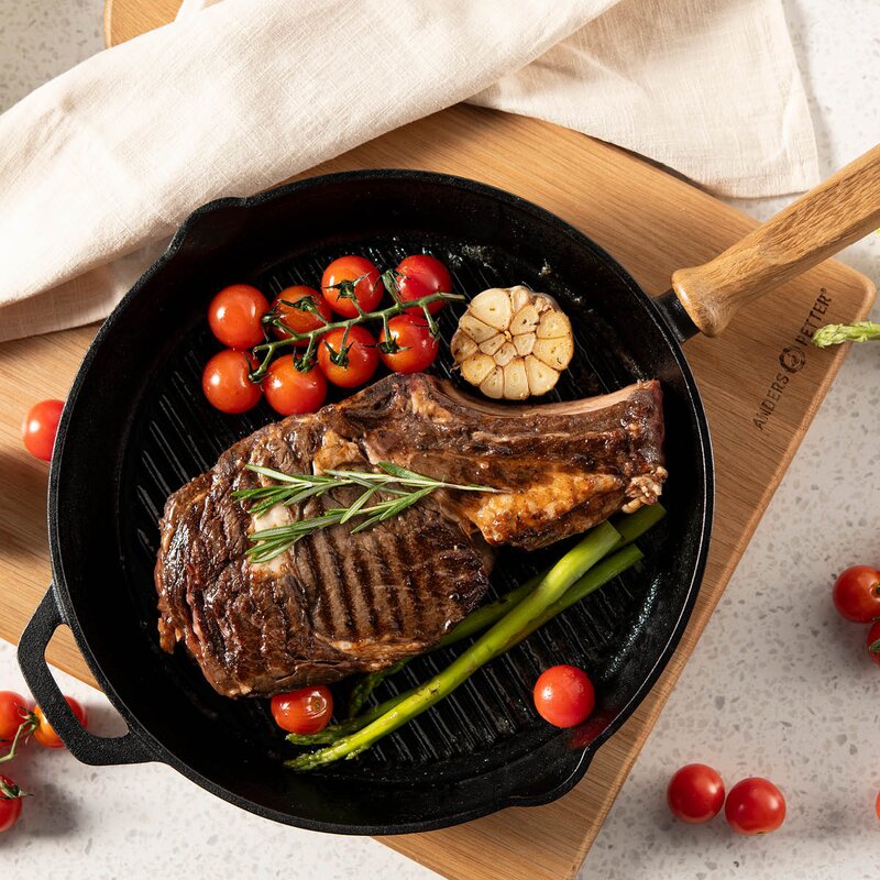 Anders Petter Stenfors grillpanne 28 cm støpejern