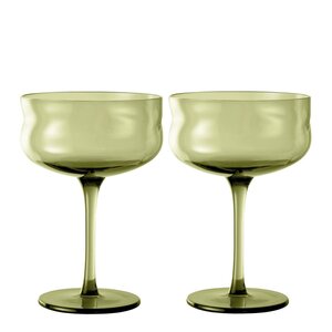 Paveau Swirl Coupe-cocktail glass 26 cl 2 stk Moss