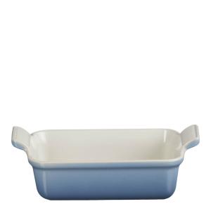 Le Creuset Heritage rektangulært fat 19x24 cm chambray
