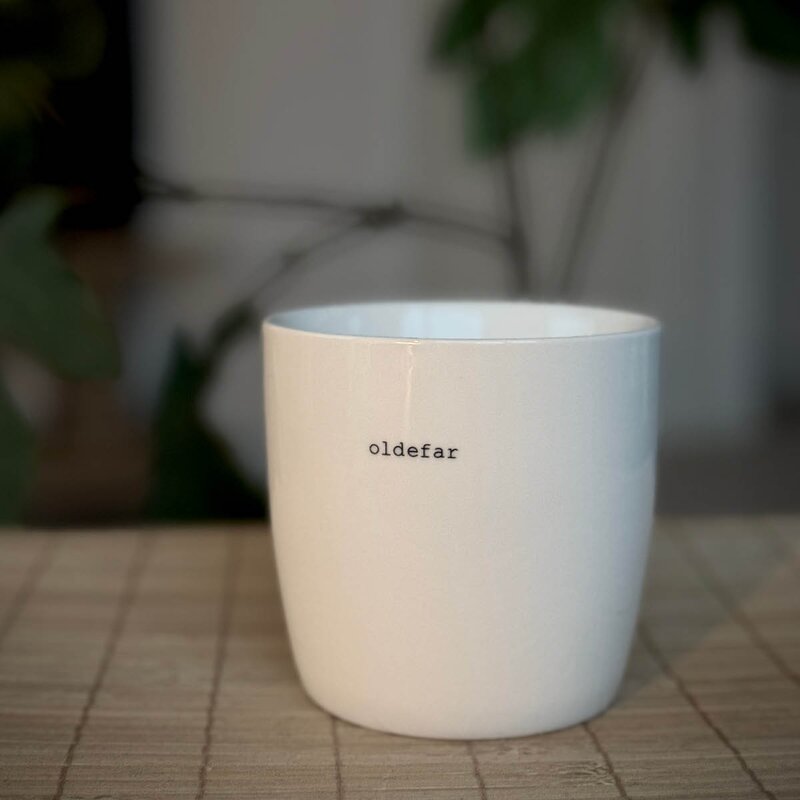 Sögne Home Krus 30 cl hvit oldefar