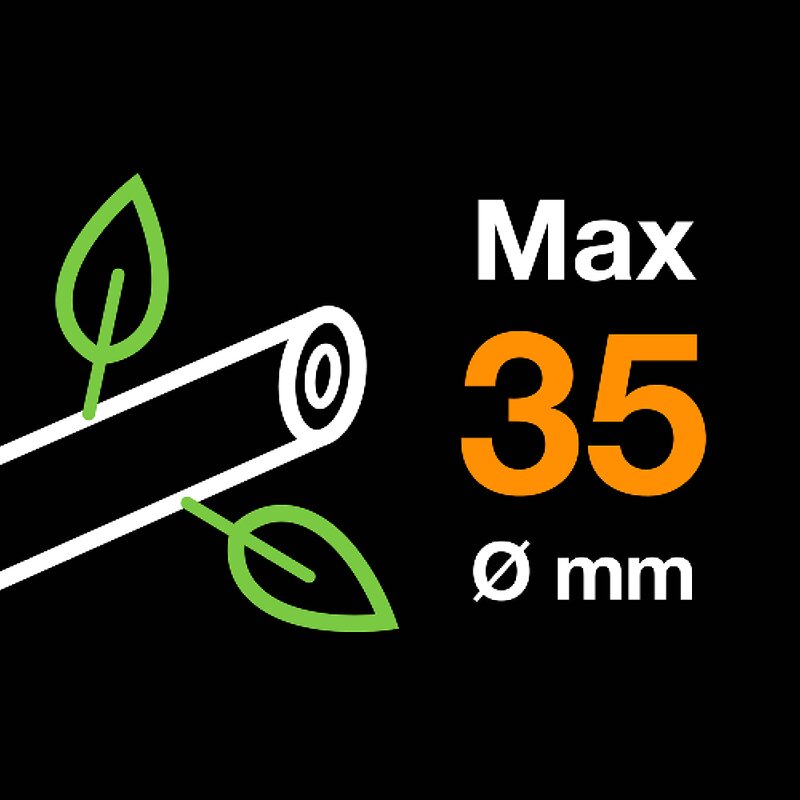 Fiskars SingleStep grensaks L28 liten 57 cm svart