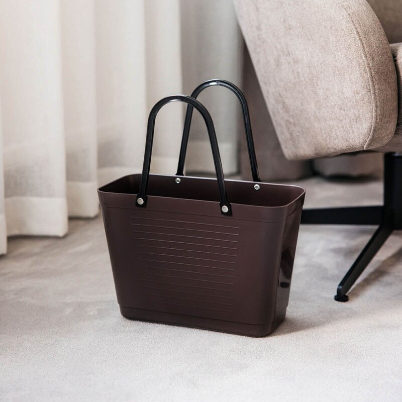 Hinza Green Plastic veske liten 7,5 L brun