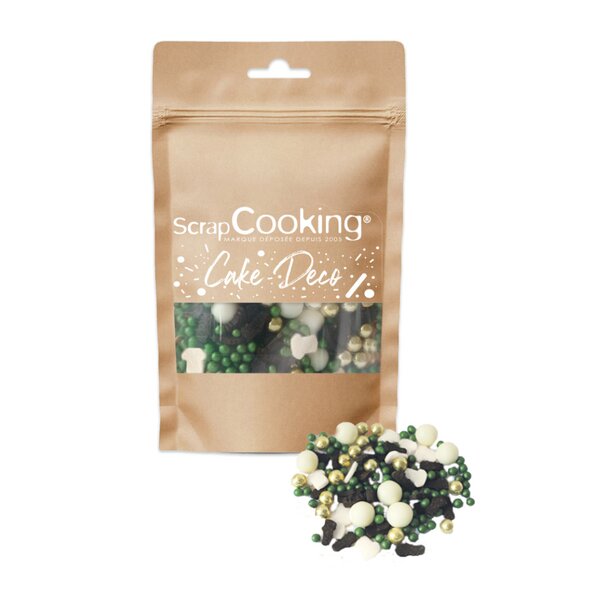 ScrapCooking Kakestrø fotball 50 g grønn/multi