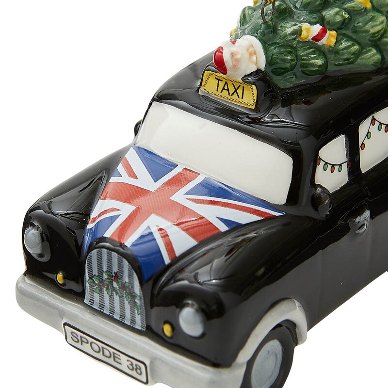 Spode Christmas Tree juletrepynt taxi