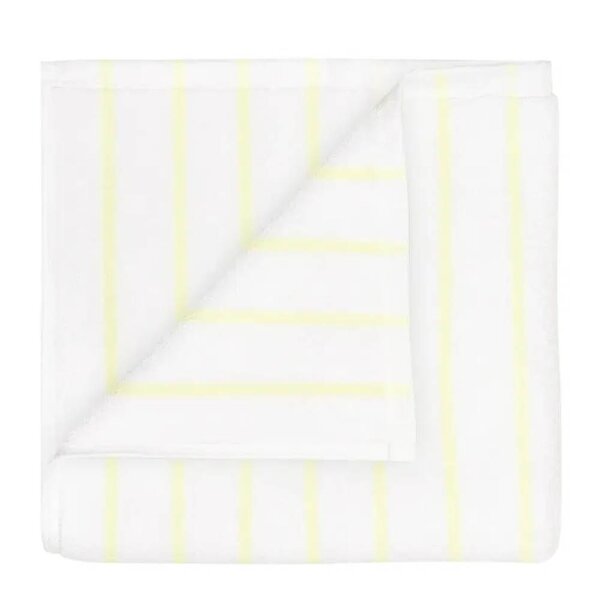 Blomus Arto håndhåndkle 100x50 cm hvit/gul tynne striper