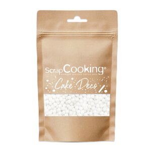 ScrapCooking Kakestrø små kuler 55 g hvit