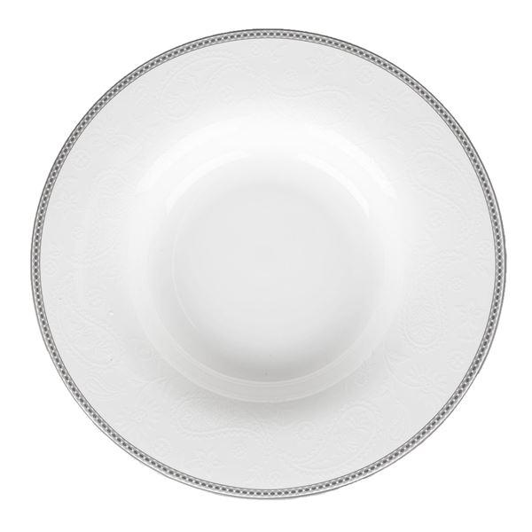 Royal Porcelain – Silver Paisley pastatallerken 26 cm