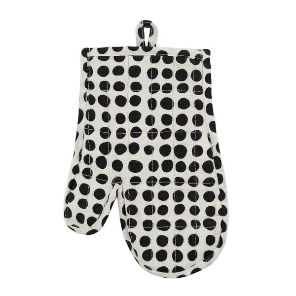 A World of Craft Dots gryteklut 17x27 cm hvit/svart