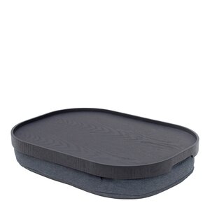 Bosign CurveLine knebrett anti-slip 47x34 cm svart/grå