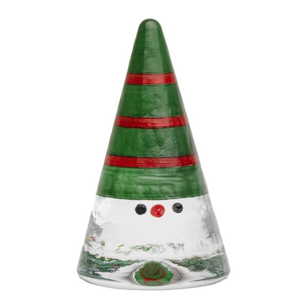 Kosta Boda Noel nisse 11,5 cm grønn