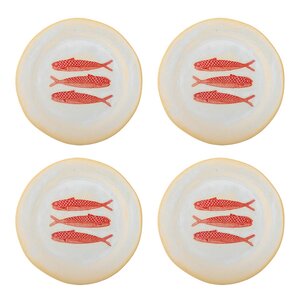 Creative Collection Hadden tallerken 27 cm 4 stk rød