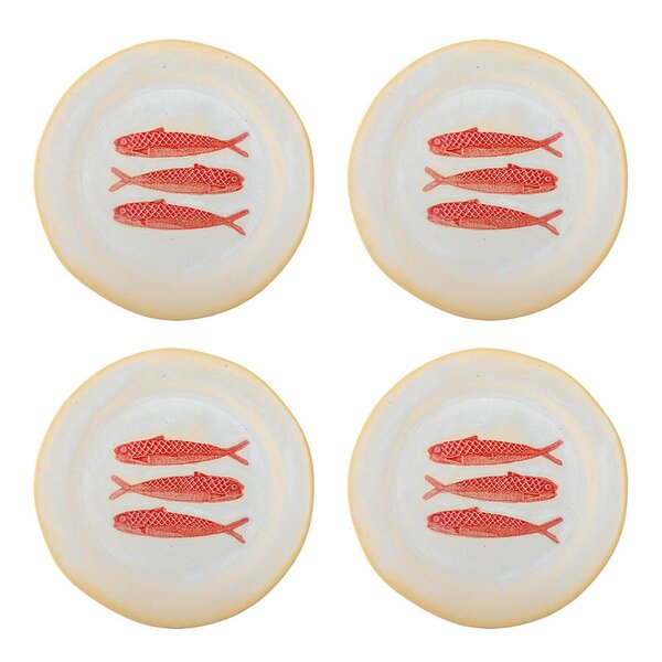 Creative Collection Hadden tallerken 27 cm 4 stk rød