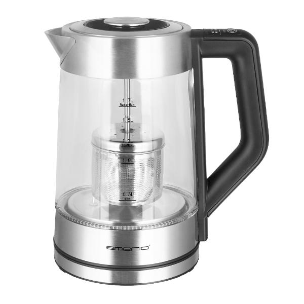 EMERIO Vannkoker i glass 1,7L