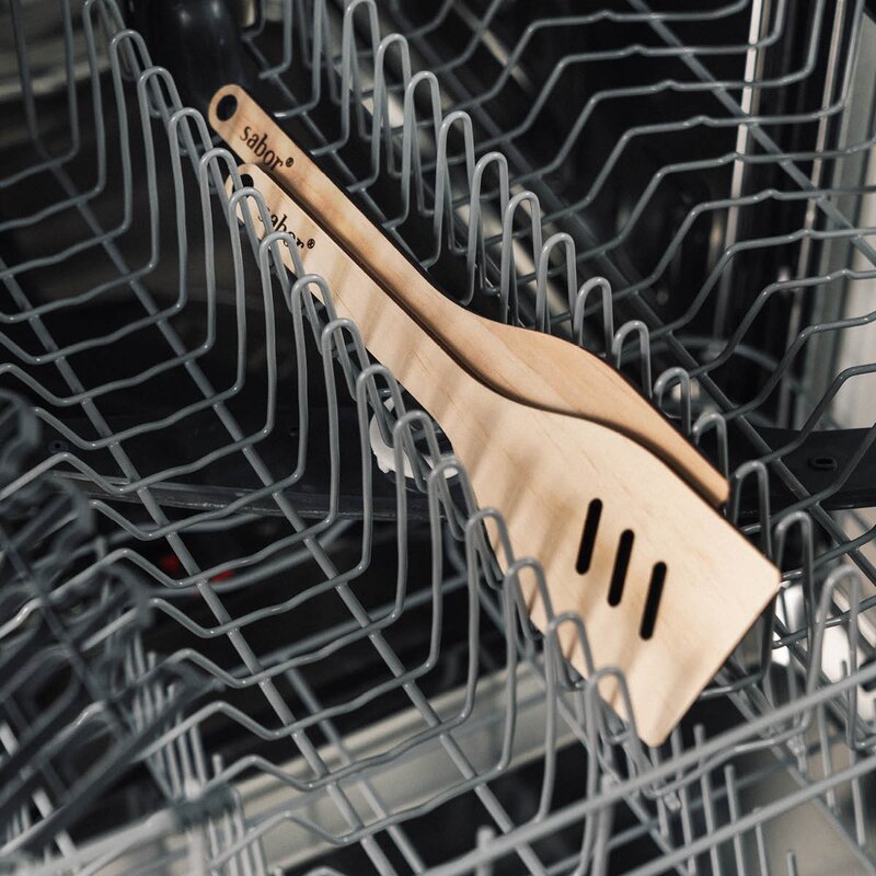 Sabor Trevig stekespade med hull 30 cm accoya