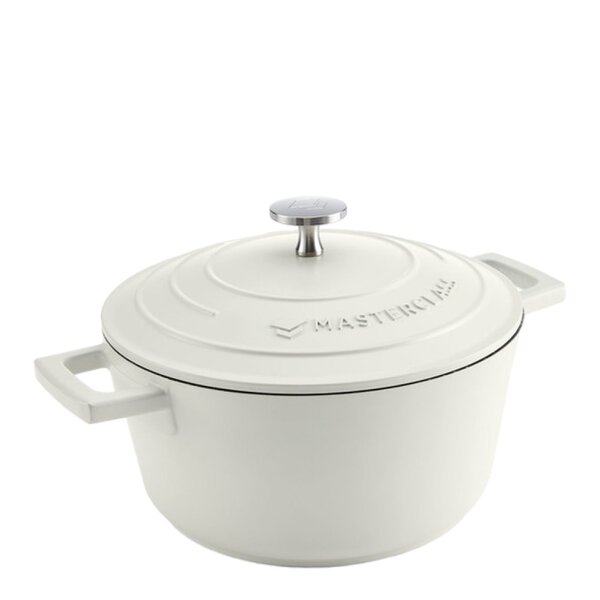 MasterClass – Cast Aluminium gryte 2,5L 21 cm krem