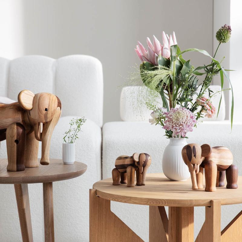 Kay Bojesen Denmark Elefant Reworked Anniversary liten 12,5 cm mixed wood