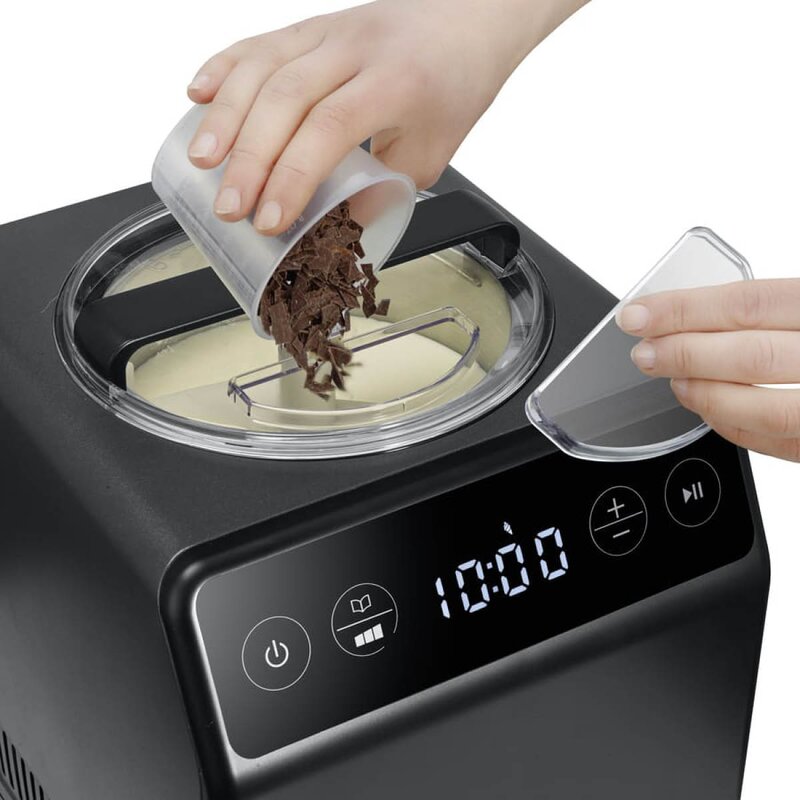 Graef Iskremmaskin med kompressor 2L IM706E iron mica