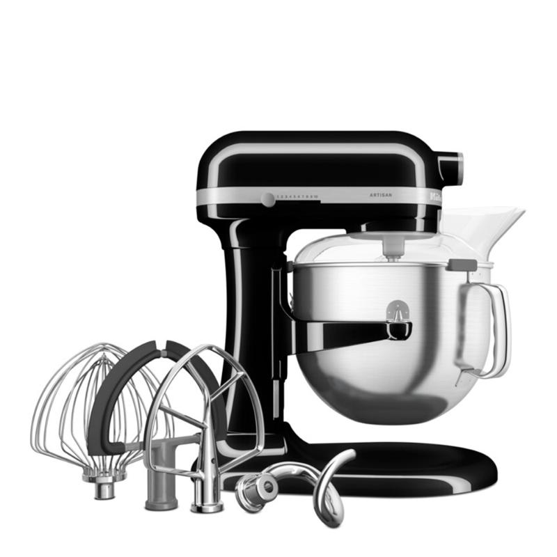 KitchenAid Artisan kjøkkenmaskin med bolleløft 5KSM70SHXEOB 6,6L svart