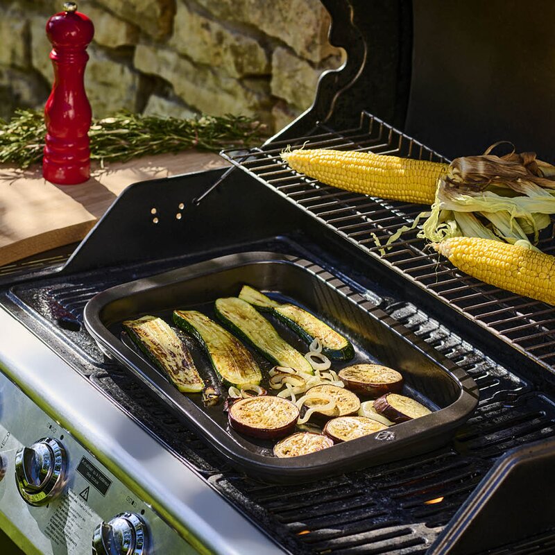 Peugeot Grill2Table ildfast form rektangulær 43 cm svart