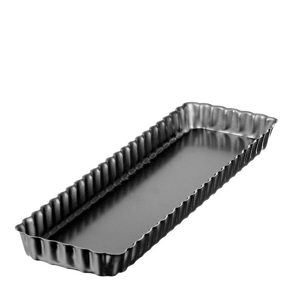 Gastromax Baking rektangulær paiform med løs bunn 36,5x10,5 cm karbonstål