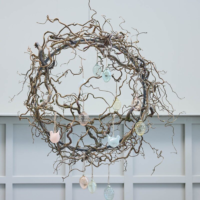 Lene Bjerre Florine hengende eggdekorasjon 7 cm rosa