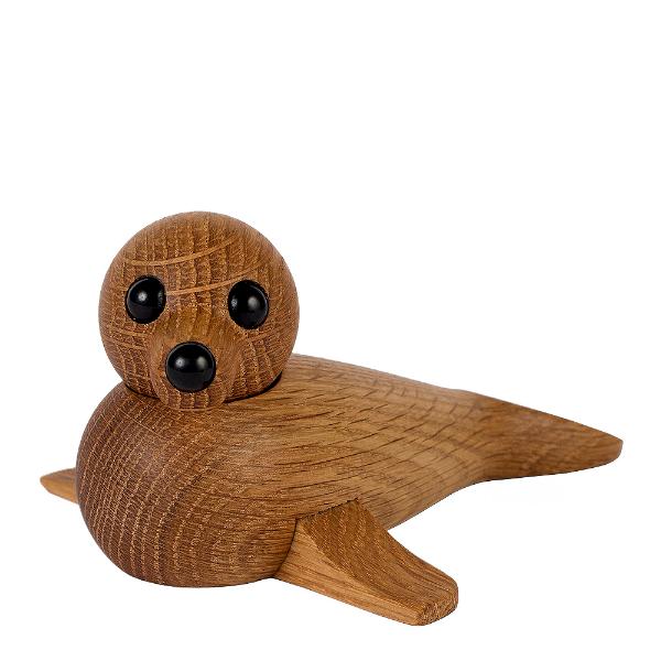 Spring Copenhagen Baby Seal figur i tre H6 cm