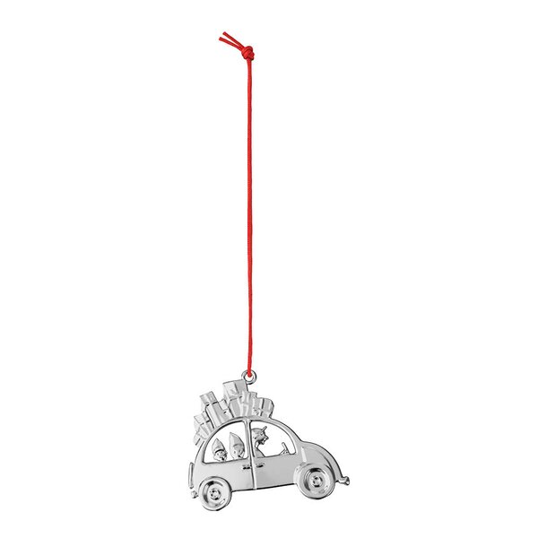 Rosendahl Julebil 6,5 cm forsølvet