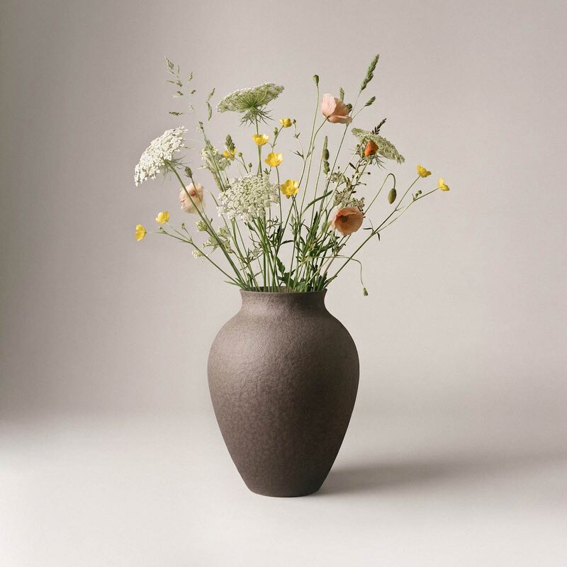 Knabstrup Keramik Knabstrup vase 20 cm bark