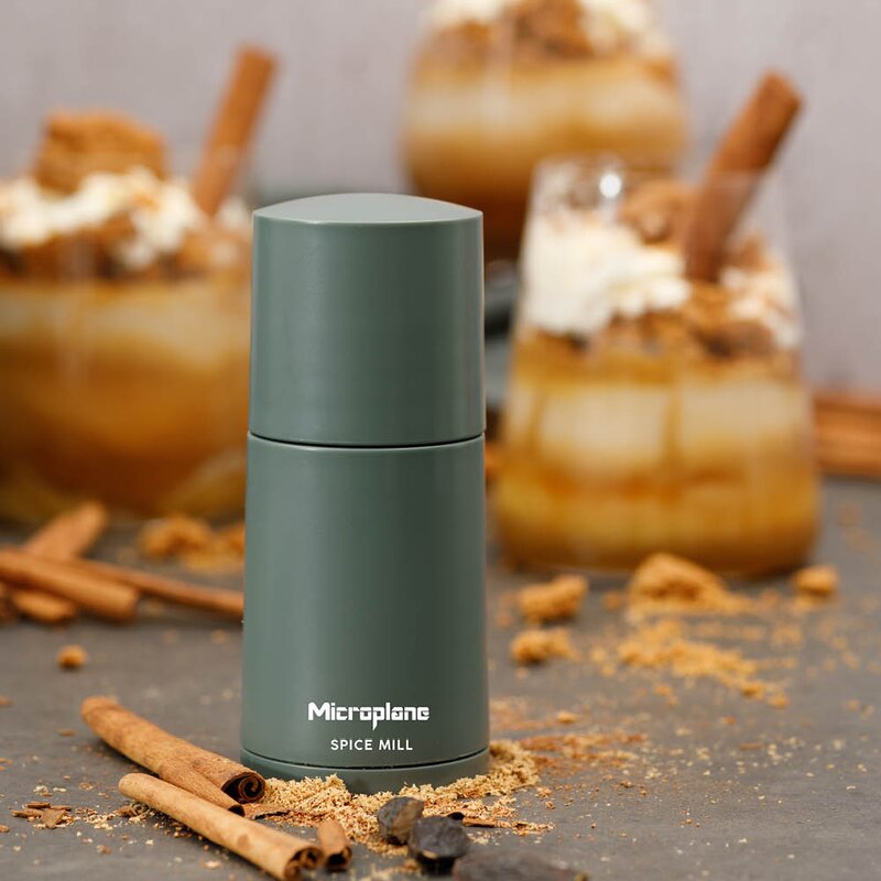 Microplane Spice Mill krydderkvern 12 cm eucalyptus green