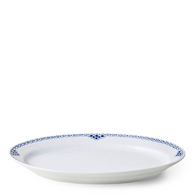 Royal Copenhagen Prinsesse ovalt fat 35x27 cm