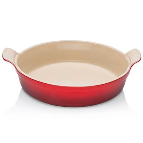 Le Creuset Heritage rund ildfast form 24 cm cerise