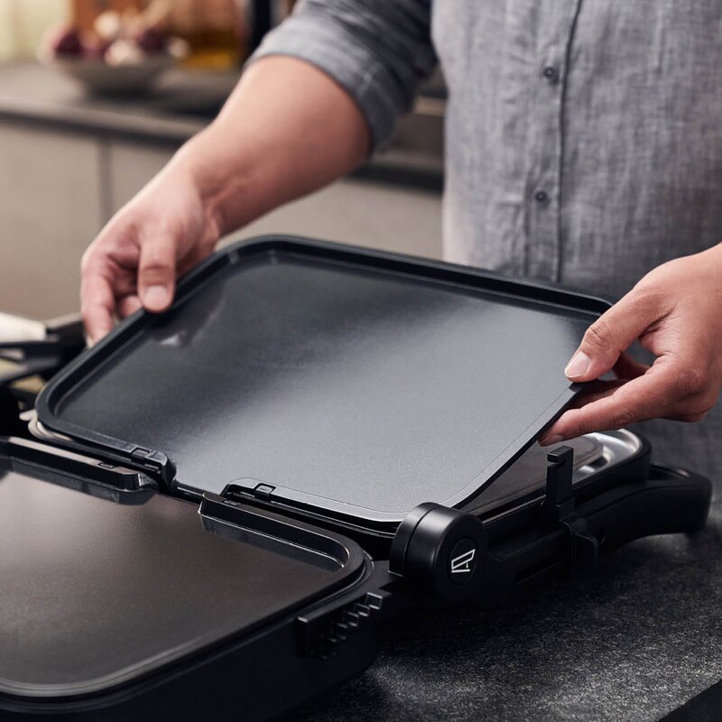 Zwilling Enfinigy steke-teppanyaki plate til bordgrill 24,5x34,5 cm svart